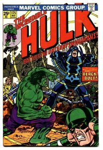 INCREDIBLE HULK #175 comic book-Black Bolt cover-Marvel 1974 VF