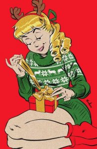 ARCHIE POP ART VARIANT BETTY/VERONICA AT CHRISTMAS VIRGIN VARIANT SET NM.