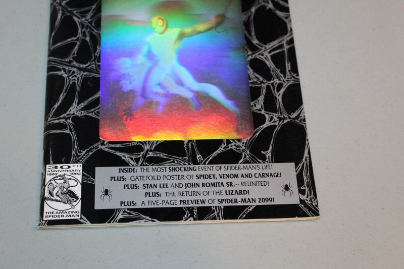 Amazing Spiderman #365 Hologram cover 1st App Spider-Man 2099 Key Book Movie NM-