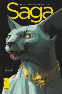 Saga # 18 Cover A NM 1st Print Image 2014 Brian K Vaughan Fiona Staples [S7]