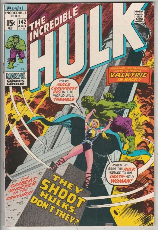 Incredible Hulk #142 (Aug-71) VF/NM High-Grade Hulk