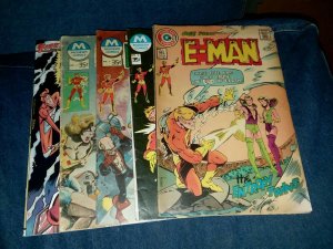 E-man 2 3 9 10 Charlton 14 First Comics Bronze Age Lot Run Set Collection energy