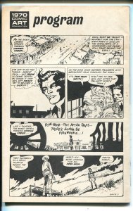 1970 Comic art Convention Program Book-Neal Adams-Nick Cuti-Hal Foster-VF