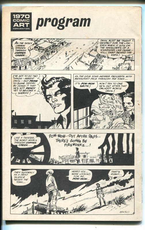 1970 Comic art Convention Program Book-Neal Adams-Nick Cuti-Hal Foster-VF