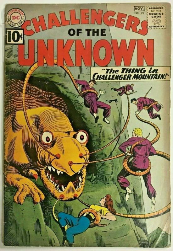 CHALLENGERS OF THE UNKNOWN#22 GD- 1961 DC SILVER AGE COMICS