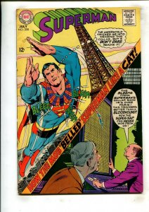 SUPERMAN #208 (4.5) THE CASE OF THE COLLARED CRIMEFIGHTER!! 1968