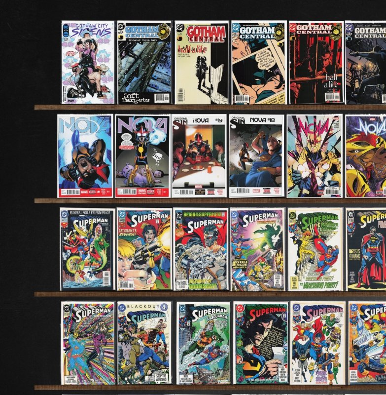 Huge Lot 150+ Comics with Superman, Nova, Gotham Central & More!