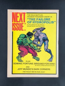 Hulk! #21 (1980) Dominic Fortune Back-Story