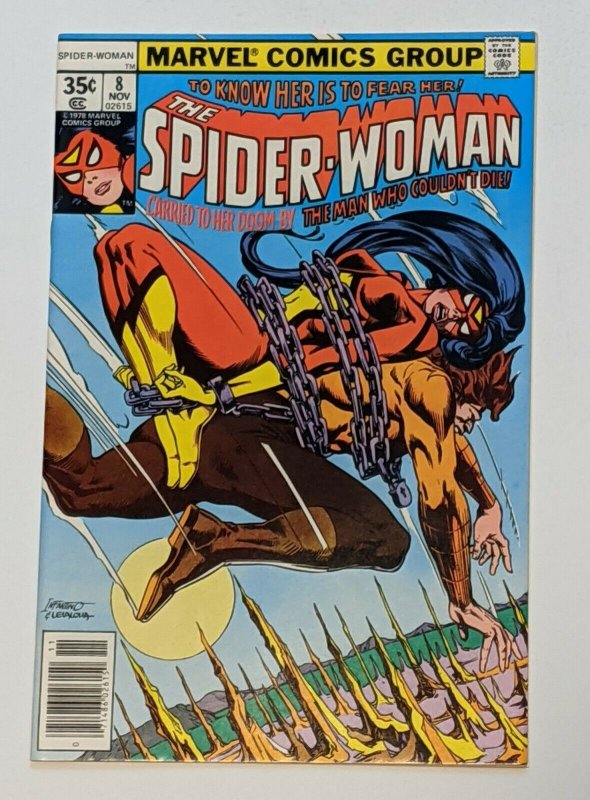 Spider-Woman #8 (Nov 1978, Marvel) VF- 7.5 Carmine Infantino cover 
