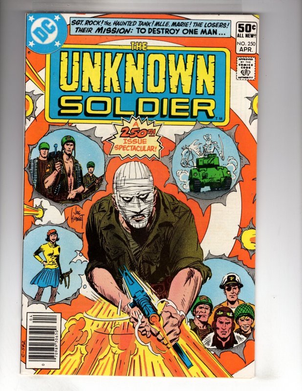 Unknown Soldier #250 (1981) Joe Kubert Cover ~ Classic DC War!  / ECA5X