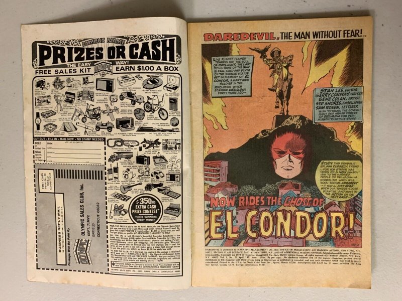 Daredevil #75 1st appearance El Condor 3.5 (1971)