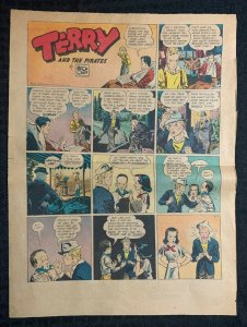 1939 5/7/39 TERRY AND THE PIRATES Milton Caniff 11x15 Sunday Comic Strip Page