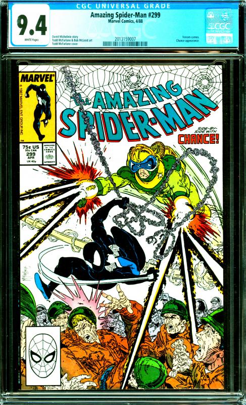 Amazing Spider-Man #299 CGC Graded 9.4 Venom Cameo & Chance Appearance