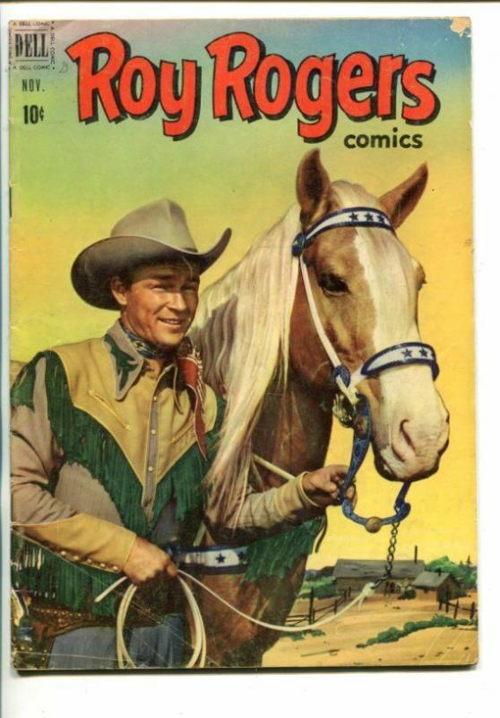 ROY ROGERS #47-1951-WESTERN-PHOTO COVERS-TRIGGER-BULLET-vg