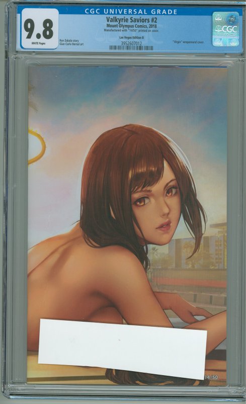 Valkyrie Saviors #2 Las Vegas Edition B CGC 9.8! #14/50 Copies