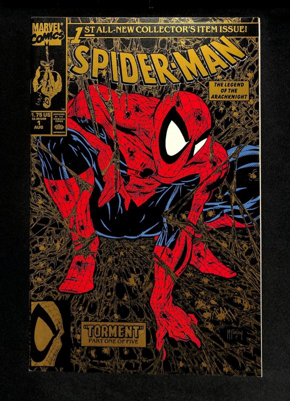 Spider-Man #1 Gold Variant Torment! Todd McFarlane! Silver and Black!