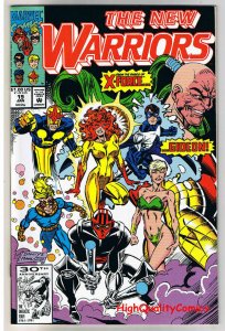 NEW WARRIORS 19, NM, Nova, Sympathy for the Devil, 1990, more in store