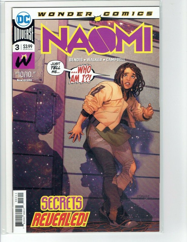 Naomi #3 VF 1st Print, DC, 2019; Brian Michael Bendis; Kaci Walfall CW show  