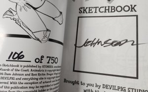 Dave Johnson Sketchbook 3PC/ 2004 Book Signed + Numbered/ TPB (9.2ob) 2004-06