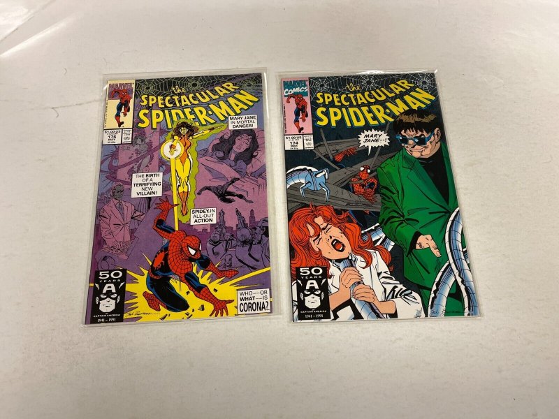 3 Spectacular Spider-Man Marvel Comics books #174 175 176 8 RC4