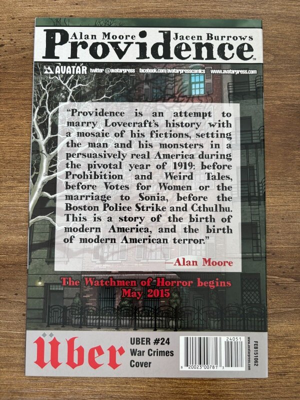 Uber # 24 NM- War Crimes Variant Cover Avatar Press Comic Book 10 J284