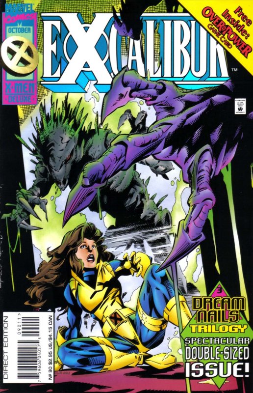 Excalibur #90B (with card) FN ; Marvel | Warren Ellis Overpower Black Cat