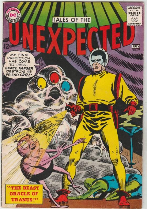 Tales of the Unexpected #77 (Jul-63) FN+ Mid-High-Grade Space Ranger, Cyrl