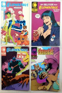 Elementals Lot of 4 #9, 10, 12, 18 (1989) Comico Comics 1st Print Comic Books