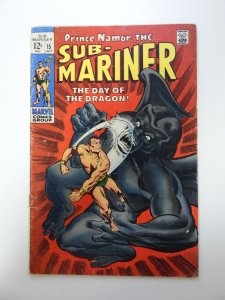 Sub-Mariner #15 (1969) VG condition moisture damage