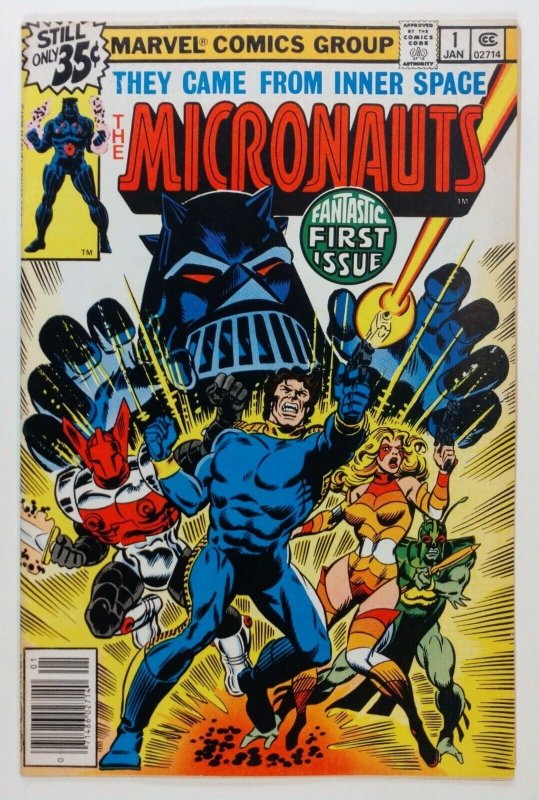 Micronauts #1 (NS, 1979) 1st team app of Micronauts