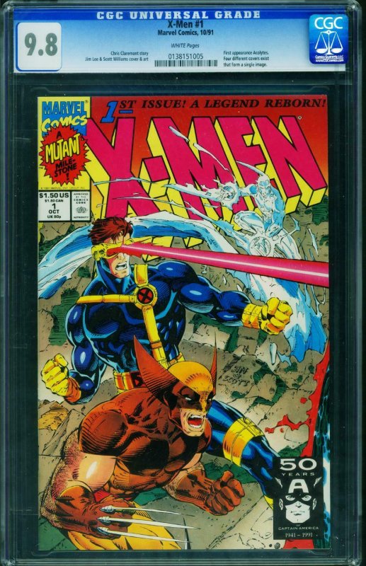 X-Men #1 CGC Graded 9.8 1991 Wolverine cover 0138151005