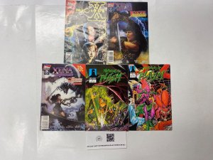 5 TOPPS comic books X-Files #5 Xena #1 3 Warriors Plasm #1 2 86 KM20
