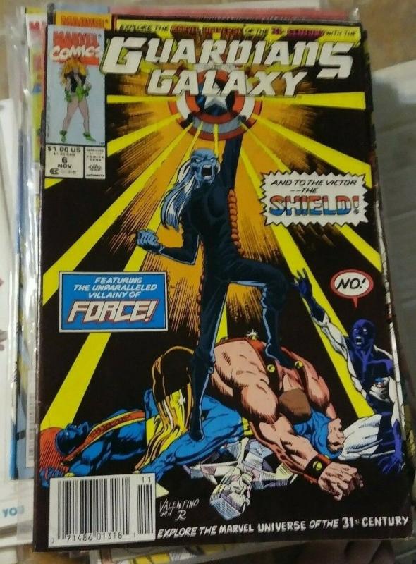 Guardians of the Galaxy # 6  1991 marvel search for the shield pt 6 + the force