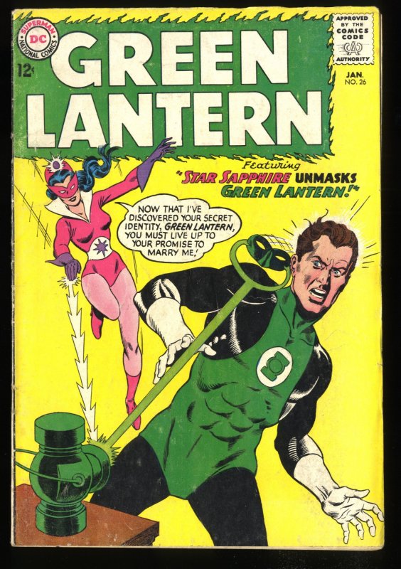 Green Lantern #26 GD/VG 3.0 Star Sapphire!