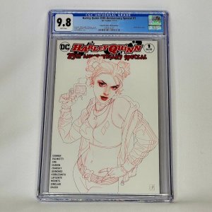 Harley Quinn 25th Anniversary Special 1 DC 2017 CGC 9.8 JETPACK Sketch Top Grade