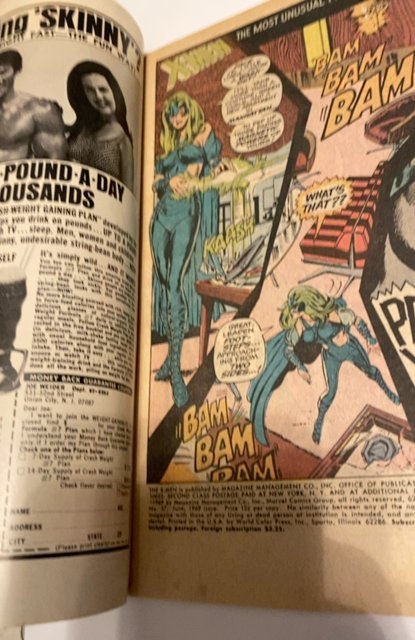 The X-Men #57 (1969)Adams art vs the sentinels