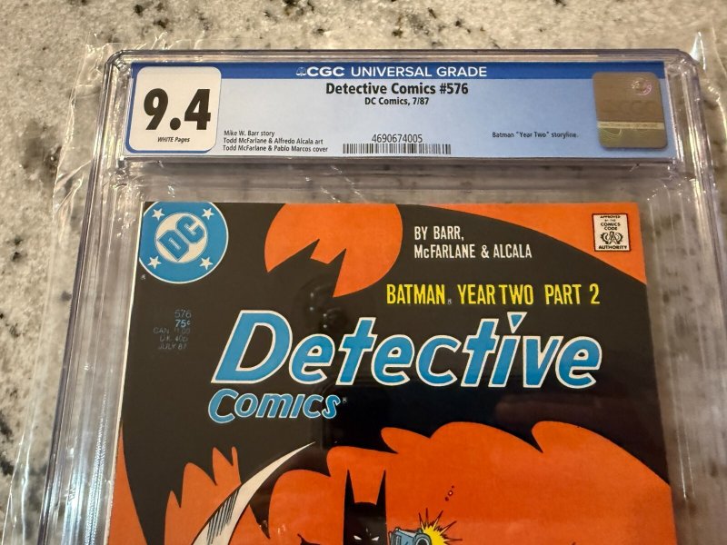Detective Comics # 576 CGC Graded 9.4 DC Comic Book Year 2 Part 2 McFarlane JH25