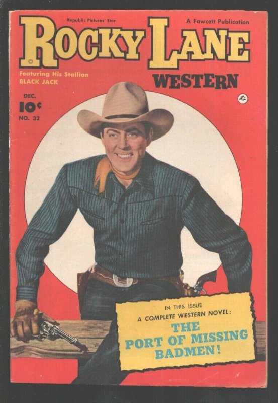 Rocky Lane Western #32-1951-B-Western film star photo cover-The Port of Miss...