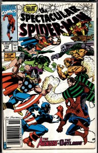 The Spectacular Spider-Man #170 Newsstand Edition (1990) Spider-Man