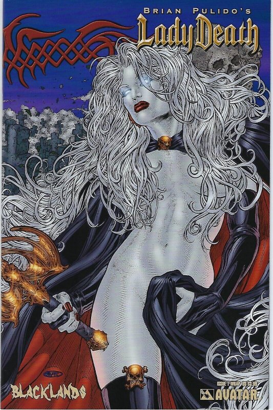 Lady Death Blacklands # 1 Wrap Around Variant Cover Edition   NM 