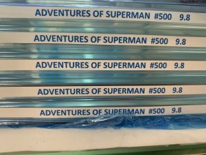 Estate Sale Lot 9.8 White Pages TV/MOVIE 1st appearances Superman #500 (ALL 4)