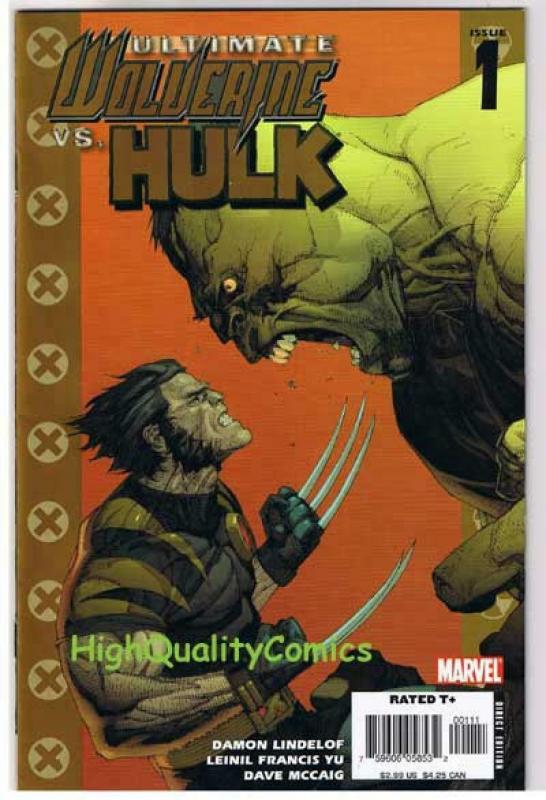 ULTIMATE WOLVERINE vs HULK #1 2 3 4 5, NM-, Claws vs Brawn, 2006,