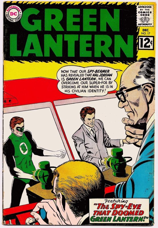 GREEN LANTERN #17 (Dec1962) 7.5 VF- • Hal Jordan vs Cold War Spies!  Gil Kane!