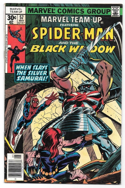 Marvel Team-Up #57 (05/1977) Spider-Man & Black Widow vs Silver Samurai 