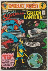 World's Finest Comics #201 (Mar 1971, DC) G (2.0), Superman & Green Lantern star