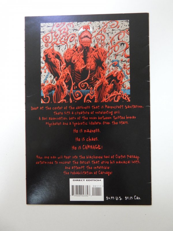 Carnage: Mind Bomb #1  (1996) FN+ condition