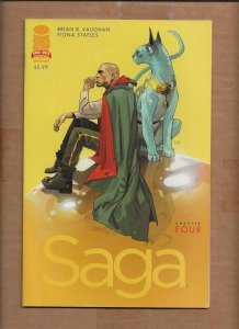 SAGA #4 1ST PRINTING IMAGE COMICS BRIAN K  VAUGHAN 