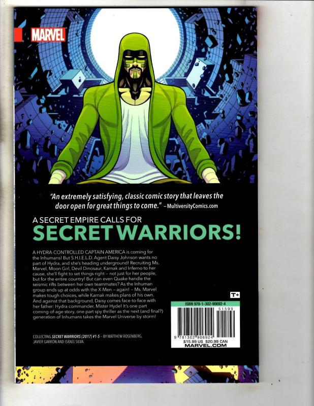 Secret Warriors Secret Empire V1 Marvel Comics Graphic Novel TPB Comic Book J297