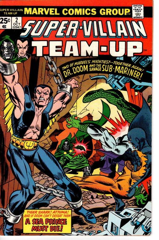 SIPER VILLAIN TEAM UP #1 AND #2 FINE $12.50