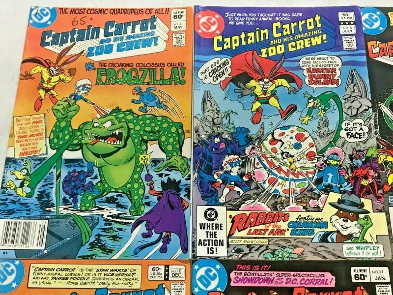 CAPTAIN CARROT#3-14 VF LOT 1982  (6 BOOKS)  DC BRONZE AGE COMICS